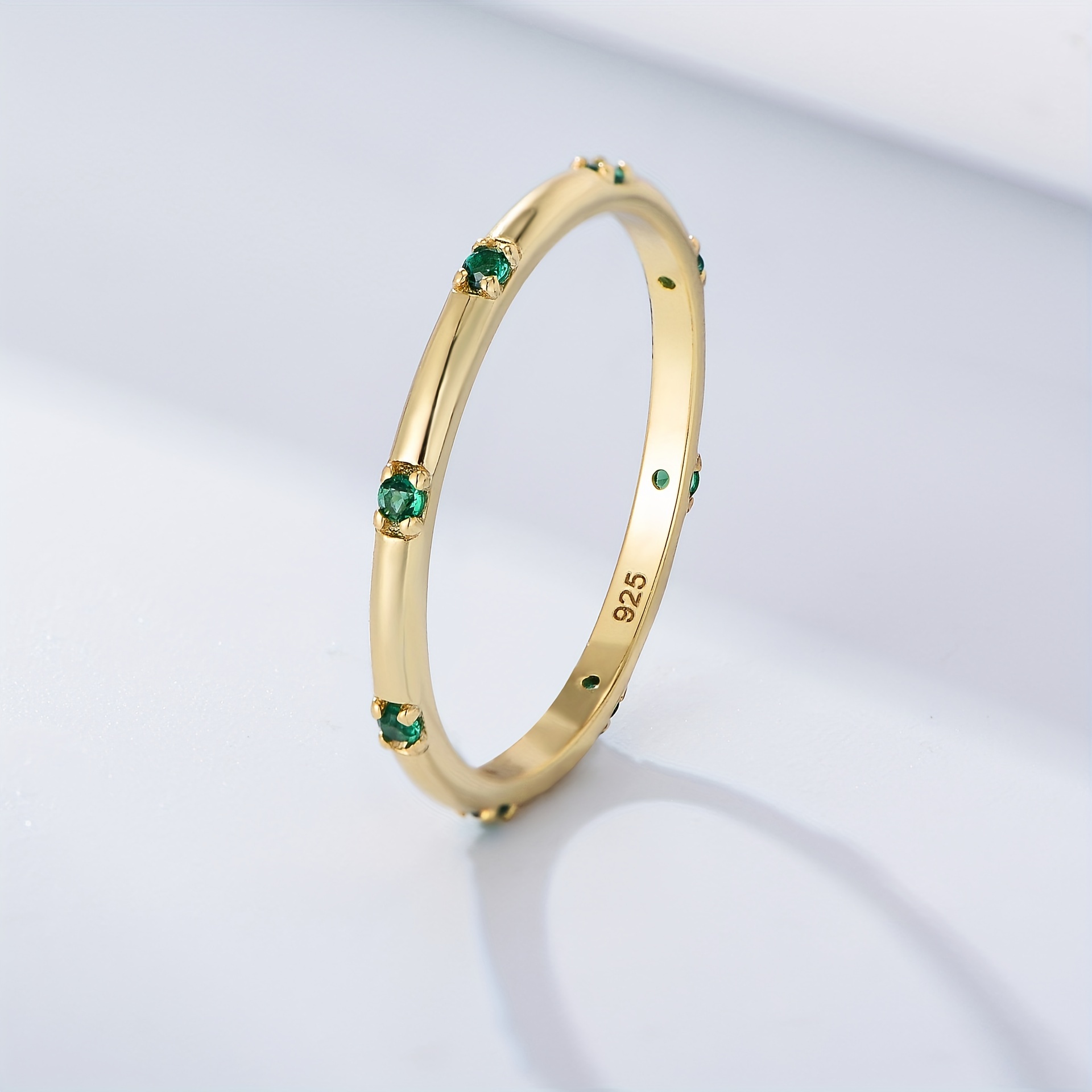 925 Silver Three Round Geometric Ring for Women